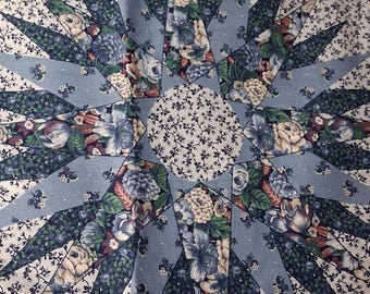Handmade Full Size Flower Quilt Top