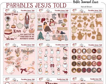 Parables Jesus Told Dex Card  Bible Journaling Kit (Digital & Printable) Sweater 'n Cocoa January Theme
