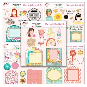 Who I Am in Christ: Bible Journaling Memory Dex Cards (Printable PDF & PNG)