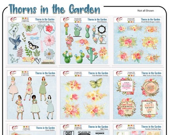 Thorns in the Garden Bible Journaling Kit: Ladies, Flowers (Digital & Printable)