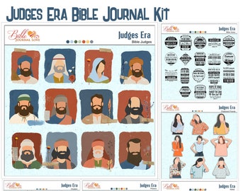 Kit diario biblico dell'era dei Giudici: stampabile e digitale