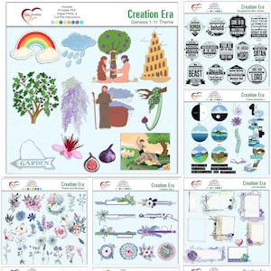 Kit del diario dell'era della creazione: sconto del 50% con il corso dell'era della creazione del diario biblico (entrambi i kit digitali e stampabili)