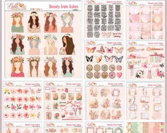 Kit diario biblico Beauty from Ashes: Arte delle Scritture, Fiori (download digitale)