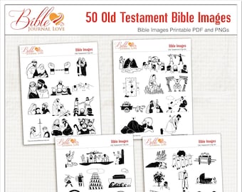 Grafika wektorowa ze Starego Testamentu: ikony historii biblijnych (PNG i PDF)