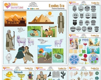 Exodus Era Bible Journal Bundle  Both Digital 'n Printable. Bible Study Class  Available.