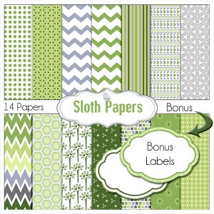 Sloth Bible Journaling Kit Printables and Digital Kits: Art Clip Art Images image 4