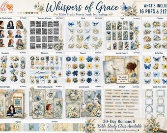 Whispers of Grace Mega Bundle: Bible Journaling Ephemera (Digital)