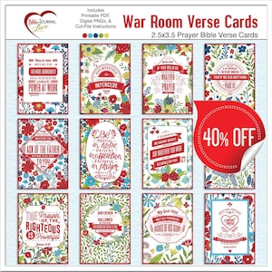 12 cartões florais em aquarela de versículos bíblicos para diários bíblicos, dicas, diários indesejados, presentes, planejadores (instruções em PDF, PNG e Cutfiles)