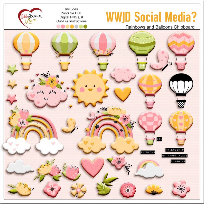 WWJD Social Media Bible Journaling Bundle (Digital & Printable) image 9