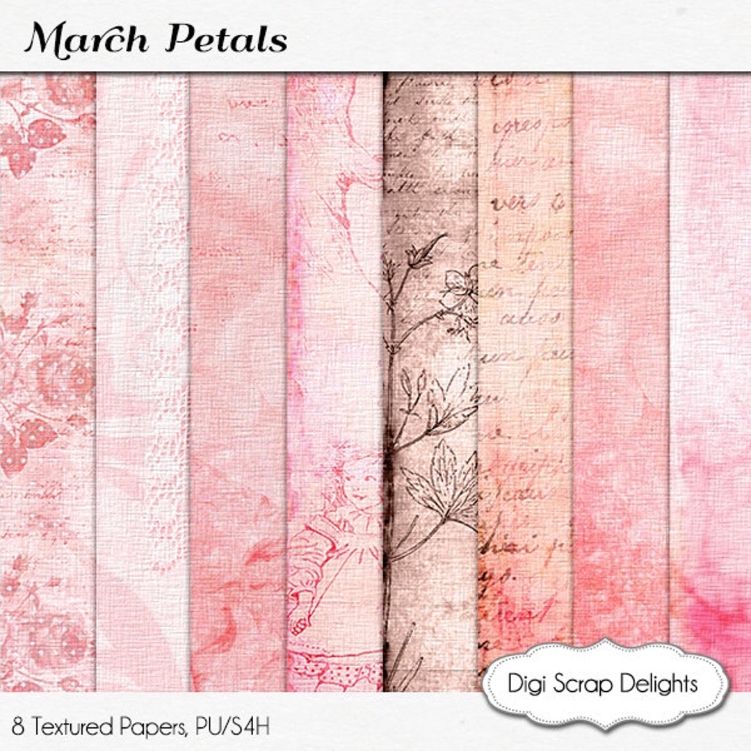 SALE 1.75 Shades of Pink Digital Papers for Bible Journaling ...