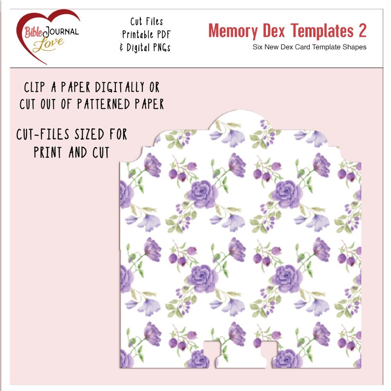 Memory Dex Card Templates Set 2 Printable Digital &amp; Cut-files | Etsy