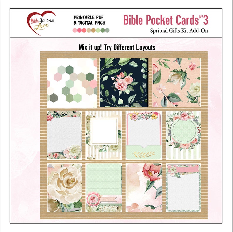 Pocket Bible Journaling Kit 3 Verse Mapping 2 PSD for Etsy