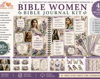 Bible Women Journal Bundle: Digital & Printable (PDF)