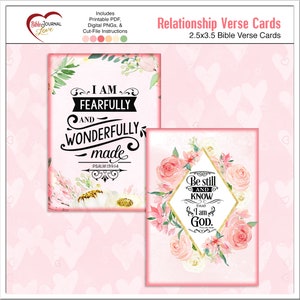 12 Bible Verse Watercolor Floral Cards for Bible Journaling, Tip-Ins, Junk Journals, Gifts, Includes: PDFs and Digital PNGs and Cut Files image 6