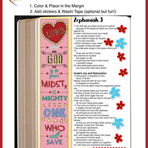 Save 50%! Bible Journaling Margin Strips 24 Printable Coloring or Trace ...