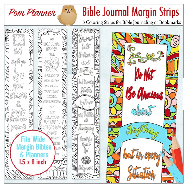 Printable Coloring Bible Journaling Margin Strips Zentangle for Vast Bible Margins or Planner Sticker Decoration, or Bookmarks image about Printable Margins identify Printable Coloring Bible Journaling Margin Strips Zentangle for Vast Bible Margins or Planner Sticker Decoration, or Bookmarks