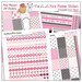 Planner Kit! Paris France Printable Sticker Kit in Pink &amp; Black 6 PDF ...