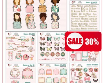 Kit de tarjetas Dex de los Nombres de Dios: Diario bíblico (digital e imprimible)