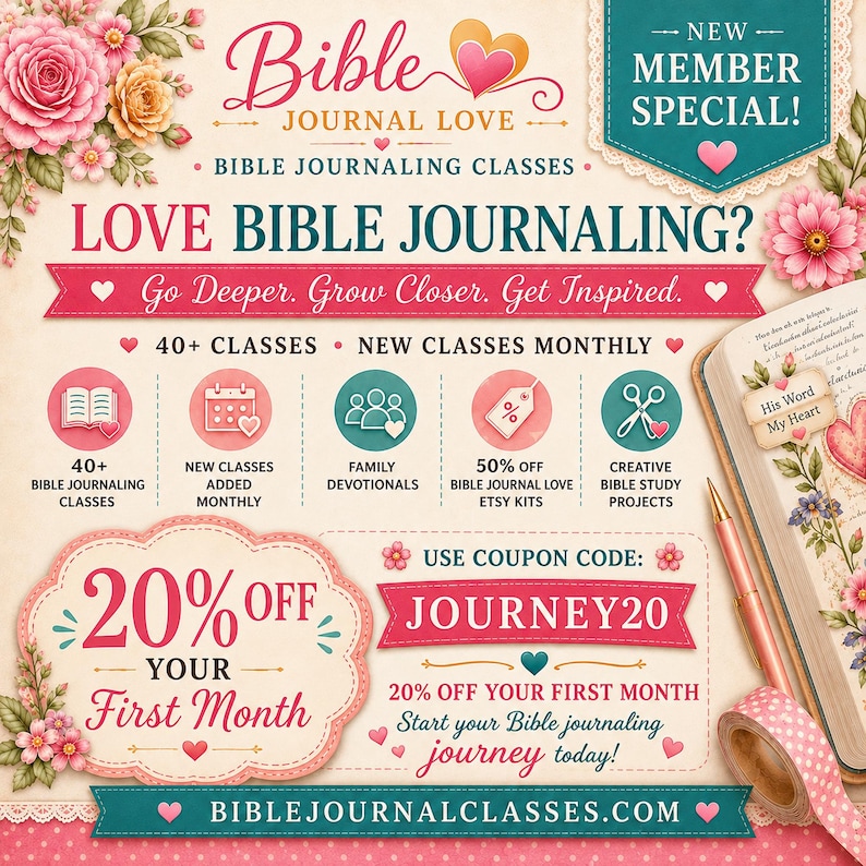 bible journaling & junk journlaing coupon