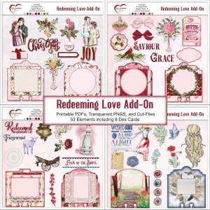 Inwisselen van liefde Add-On Kit, Memory Dex-kaarten, Bijbel Journaling afdrukbare PDF's en digitale PNGS, geknipte bestanden