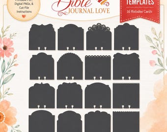 Memory Dex Card Templates: Printable Rolodex Cards for Bible Journaling (Digital files)