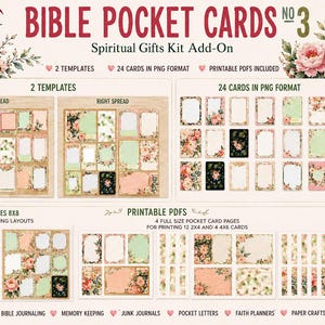 Verse Mapping Kit 3: Pocket Bible Journal Cards (PSD & Printable PDF)