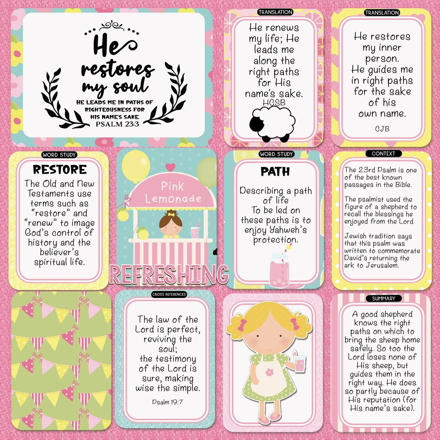 Verse Mapping Lists and Labels for Bible Journaling for Etsy