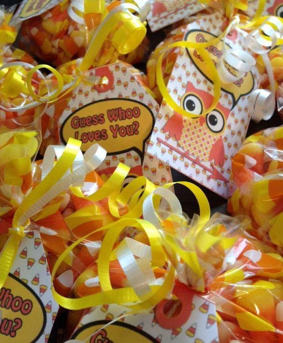 Personalized Candy Corn Halloween Party Favor Labels, 30 stickers per page, STICKERS ONLY : Personalized Candy Corn Halloween Party Favor Labels, 30 stickers per page, STICKERS ONLY :