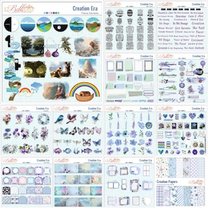Creation Era Bible Journaling Kit: Genesis, Noah, Garden of Eden (Digital Download)