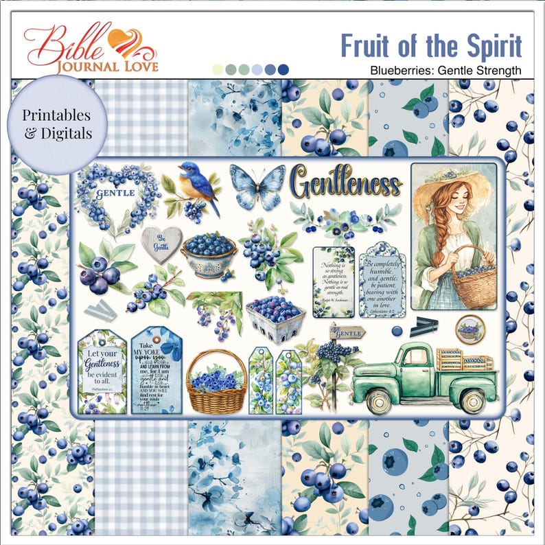 Fruit of the Spirit Bible Journal Kit | Christian Faith Ephemera (pdfs ...