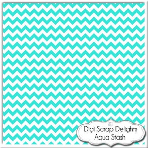 Aqua Scrapbook Paper, Instant Download, for Digital Scrapbooking, Web Design, Crafts image 2