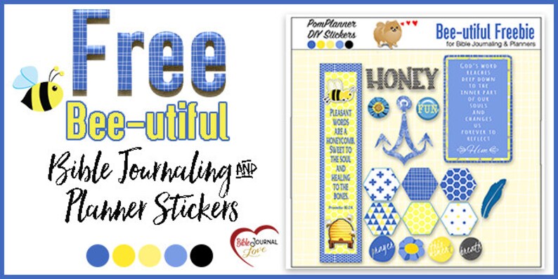 Planner Kit Bee-utiful 500 Printable Stickers or Bible - Etsy