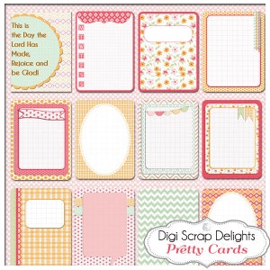Bonitas tarjetas del diario bíblico, Project Life inspirado en PDF y PNG imprimibles 3x4, álbum de recortes digital, descarga instantánea