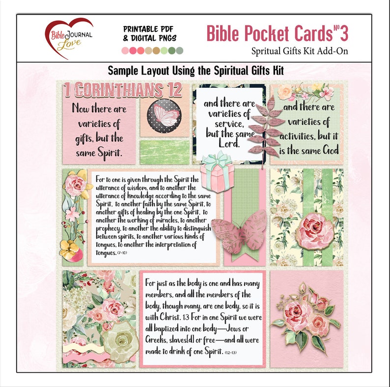Pocket Bible Journaling Kit 3 Verse Mapping 2 PSD for Etsy
