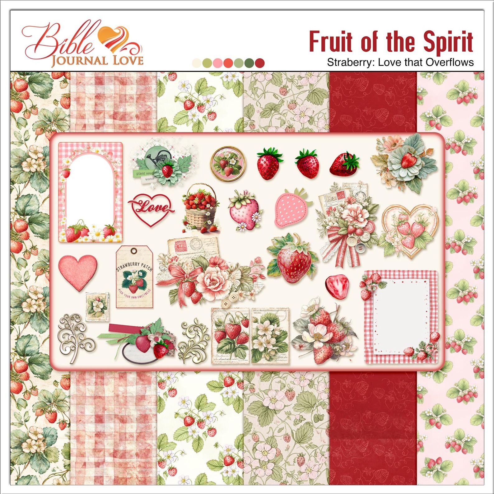 Fruit of the Spirit Bible Journal Kit | Christian Faith Ephemera (pdfs ...