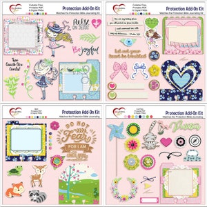 Protection Add-On Kit for Bible journaling Printable PDFs and Digital PNGS, Cut Files
