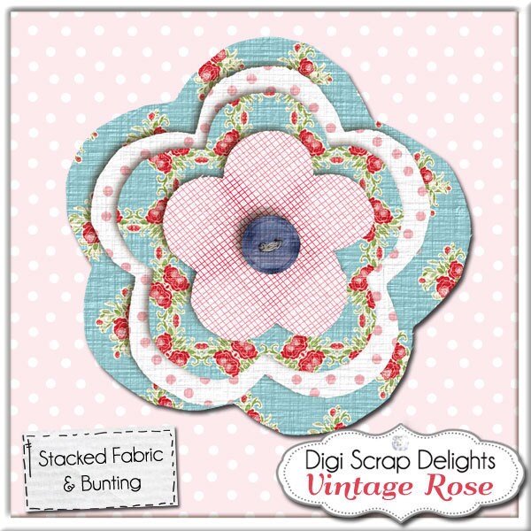 Vintage Rose Embellishments /stacked Fabric Flowers and Etsy UK