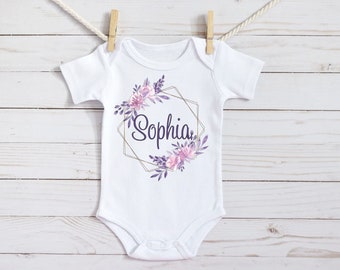 purple onesie baby girl