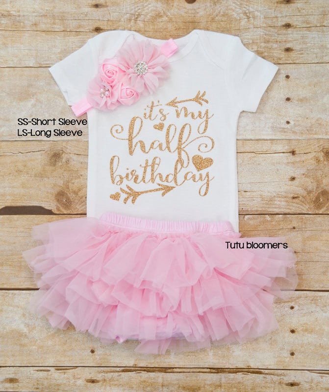 Half Year Birthday Dress Half Birthday Dress Top And Skirt Half Year Birthday Dress Half Birthday Dress Top And Skirt