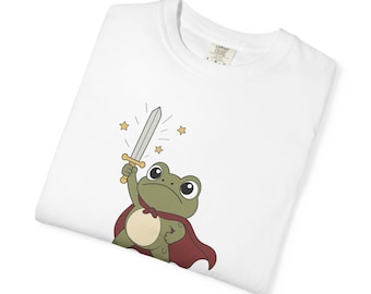 Camiseta "Pequeno, mas Poderoso Sapo Guerreiro" | Presente Fofo e Kawaii de Sapo | Camiseta Divertida de Sapo