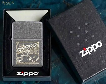 Zippo Classic Windproof Lighter Vintage Logo Design Since 1932 Collectible Metal Lighter Gift for Him Minimalist Zippo