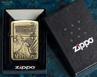 Vintage cowboy quote Zippo lighter collectible, engraved western scene design piece, birthday gift, gift for him, anniversary gift, men gift