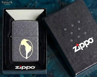 Zippo Black Crackle Gold Silhouette Lighter Elegant Minimalist Design Windproof Collectible Gift for Him Authentic Zippo USA