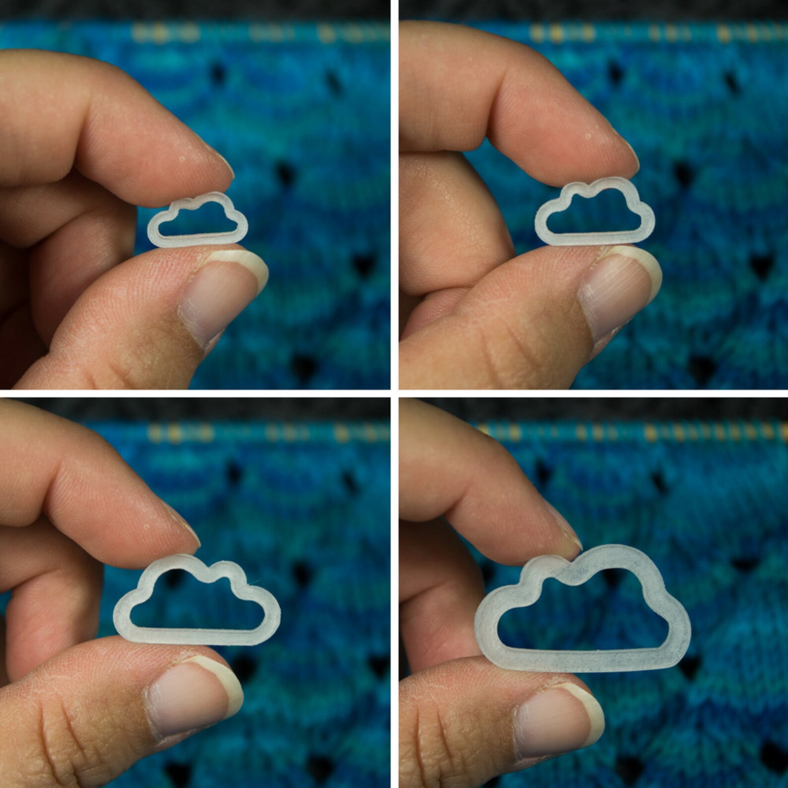 Cloud Knitting Stitch Marker Solid Ring Stitch Markers Set Etsy