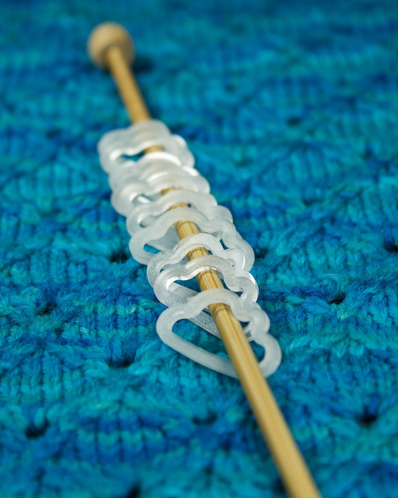 Cloud Knitting Stitch Marker Solid Ring Stitch Markers Set Etsy