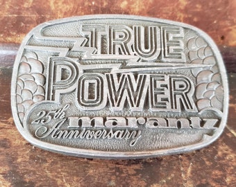 True Power Marantz Belt Buckle 25th Anniversary Vintage #8834