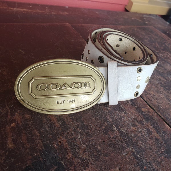 Coach Belt Etsy