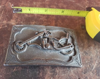 Vintage Chopper Motorcycle Belt Buckle Easy Rider Biker #8807