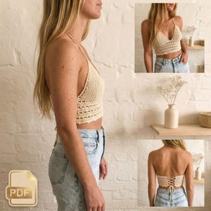 Nude Crochet Top - Etsy