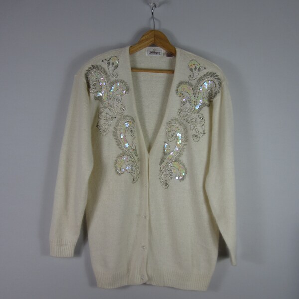 Vintage Ivory Cardigan Sweater main image 1